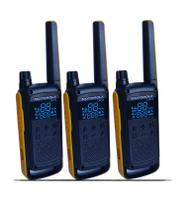 Kit 6 Rádios Comunicador Motorola T470BR Até 35km Walkie Talkie
