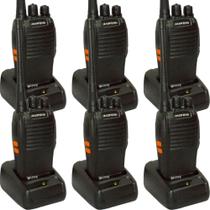 Kit 6 Rádios Comunicador Vhf/uhf/ Fm Baofeng 777s Walktalk