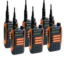 Kit 6 Rádios Walkie Talk Baofeng UV16PLUS 10W em VHF e UHF Dual Band RádioFM Bateria li-íonf
