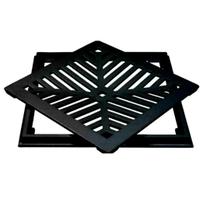 kit 6 Ralo/grelha C/sup Pluvial Côncova Em Aluminio 15x15