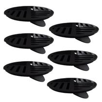 Kit 6 Ralo Grelha Redonda Com Fecho Automático Preto 15Cm Kit 6 Ralo Grelha Redonda Com Fecho Automático Preto 15Cm