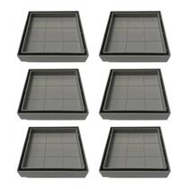 Kit 6 Ralo Oculto Invisível Porcelanato 15x15cm Sifonado Antiodor Cinza Kit 6 Ralo Oculto Invisível Porcelanato 15x15cm Sifonado Antiodor Cinza