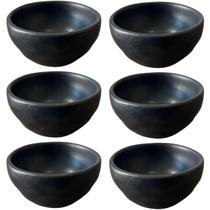Kit 6 Ramekins Cerâmica 6,5x3cm Molheira 50ml Shoyu Orgânico