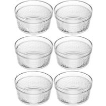 Kit 6 Ramekins de Vidro 7x3cm 90ml Lyor Maionese Porta Molhos Petiscos Grãos