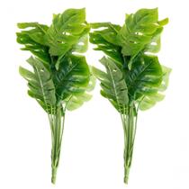 Kit 6 Ramo Planta Artificial Costela De Adão Decoração 43cm Kit 6 Ramo Planta Artificial Costela De Adão Decoração 43cm