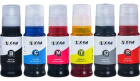 Kit 6 Refil de Tinta Compatível X-Full Canon GI-13 GI-11 G510 G610 Corante 70ml Kit 6 Refil de Tinta Compatível X-Full Canon GI-13 GI-11 G510 G610 Corante 70ml