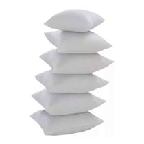 Kit 6 Refil Enchimento 55X55 Para Capa Almofada 50Cm Macio