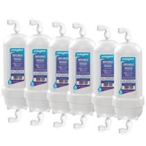 Kit 6 Refil Filtros Multiuso e Compatíveis com Purificadores Leaf, Pentair Galão Automático, Top Life Platinum, Hoken HK100 Acquabios
