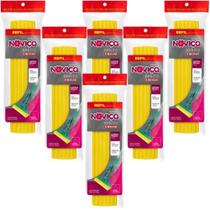 Kit 6 Refil Mop Sekito Alta Absorção Limpeza Mais Eficaz