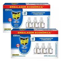 Kit 6 Refil Raid Repelente Líquido Elétrico Anti Mosquito