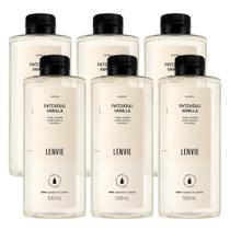 Kit 6 Refil Sabonete Líquido Patchouli Vanilla 500ml Lenvie Lavado Perfumado Kit 6 Refil Sabonete Líquido Patchouli Vanilla 500ml Lenvie Lavado Perfumado