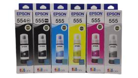 Kit 6 Refis de Tinta T555 P/ L8160 L8180 - EPSON
