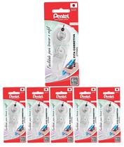 Kit 6 Refis Fita Adesiva Corretivo Pentel Recarregável