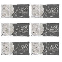 Kit 6 Refis Para Mop Úmido 290G Ponta Dobrada Nobre
