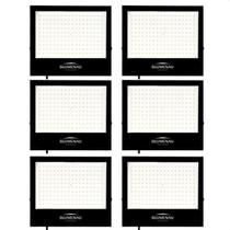 Kit 6 Refletor de Led Slim 150W Blumenau Preto Bivolt Kit 6 Refletor de Led Slim 150W Blumenau Preto Bivolt