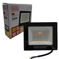 Kit 6 Refletor Holofote Eco Led 30w Luz Quente 3000K Amarelo IP65