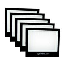 Kit 6 Refletor Led Holofote 300w Branco Frio A Prova D'Agua Alta potência Bivolt Uso Externo