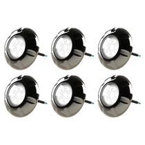 Kit 6 Refletor Led Inox RGB 9W Para Piscina Luxpool Kit 6 Refletor Led Inox RGB 9W Para Piscina Luxpool