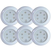 Kit 6 Refletores Led 9w RGB ABS para Iluminação Piscina