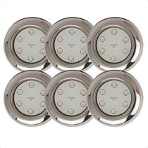 Kit 6 Refletores Led 9w RGB Inox S para Iluminação Piscina Kit 6 Refletores Led 9w RGB Inox S para Iluminação Piscina