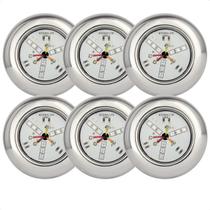 Kit 6 Refletores Led 9w RGB Inox S para Iluminação Piscina