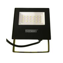 Kit 6 Refletores Taschibra Led Tr Slim 20w 6500k Preto Bivolt