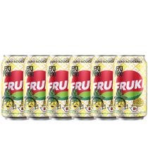 Kit 6 Refrigerante Fruki Guaraná e Abacaxi Zero Açúcar Lata 350ml
