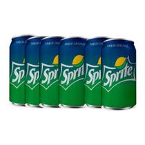 Kit 6 Refrigerante Sprite Sabor Limão Lata 350ml