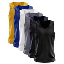 Kit 6 Regatas Nadador Masculina Blusa Dry Academia Camiseta Camisa Treino