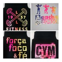 Kit 6 Regatas Plus Size Fitness Academia Gg - G1 Kit 6 Regatas Plus Size Fitness Academia Gg - G1