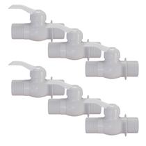 Kit 6 Registro Esfera Engate Rosca Externa PVC 1/2'' Estrela Kit 6 Registro Esfera Engate Rosca Externa PVC 1/2'' Estrela