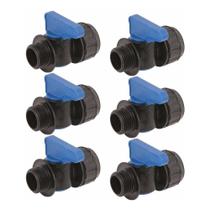Kit 6 Registro Inicial 3/4 Rosca Para Mangueiras Santeno