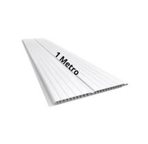 Kit/ 6 reguas de pvc branco gelo 1metro