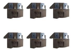 Kit 6 Relé PTC Original Partida 4 Pinos Geladeira 110V Compatível com Compressores de Refrigeração