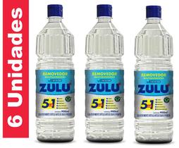 Kit 6 Removedor Multissuperficies A Base De Agua Zulu 900ml