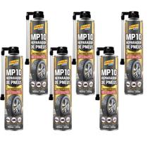 Kit 6 Reparador Pneu Furo Instantâneo 400Ml Carro Bike Moto