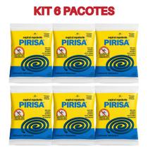 Kit 6 Repelente Espiral Pirisa 60 Unidades Sem Cheiro Ruim Kit 6 Repelente Espiral Pirisa 60 Unidades Sem Cheiro Ruim