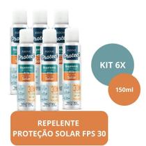 Kit 6 Repelentes Spray Com Proteção Solar Fps30 150Ml Above