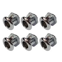 Kit 6 Respiro Para Tambores Bateria Percussão 16.4Mm Metal - Spanking