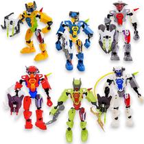 Kit 6 Robôs Hero Super Monta Desmonta Brinquedo Infantil Coleção