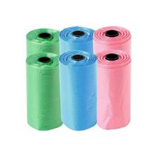 Kit 6 Rolinhos C/ 15 Sacos De Lixo Coco Pet Gato E Cachorro