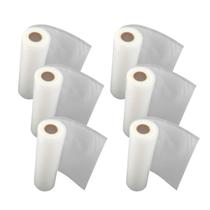 Kit 6 Rolo Saco 15cmX5m Embalagem Ranhuras Seladora A Vácuo Kit 6 Rolo Saco 15cmX5m Embalagem Ranhuras Seladora A Vácuo