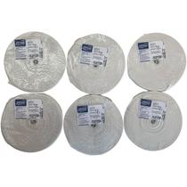 Kit 6 Rolos - Elástico Zanotti Jaraguá 20 Cru/branco 19mm