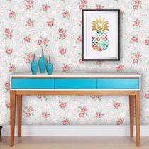 Kit 6 Rolos Papel de Parede Floral Romântico Kit 6 Rolos Papel de Parede Floral Romântico