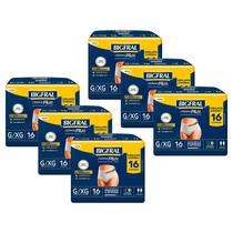 Kit 6 Roupas Íntima Bigfral Pants Derma Plus G/EX com 16un cada Kit 6 Roupas Íntima Bigfral Pants Derma Plus G/EX com 16un cada