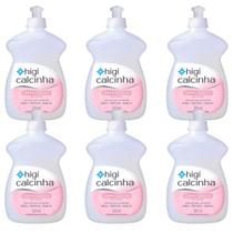 Kit 6 Sabão Cremoso Íntimo Higi Calcinha Softcare 300ml