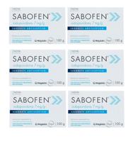 Kit 6 Sabonete Antisséptico Sabofen 100g - Megalabs