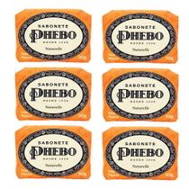 Kit 6 Sabonete em Barra Base Vegetal Naturelle Phebo 90g Kit 6 Sabonete em Barra Base Vegetal Naturelle Phebo 90g