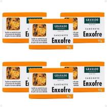 kit 6 Sabonete em Barra Enxofre Antiacne Granado 90g