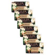 Kit 6 Sabonete em Barra Lux Botanicals Glicerinado Gardênia e Óleo de Amêndoas 85g